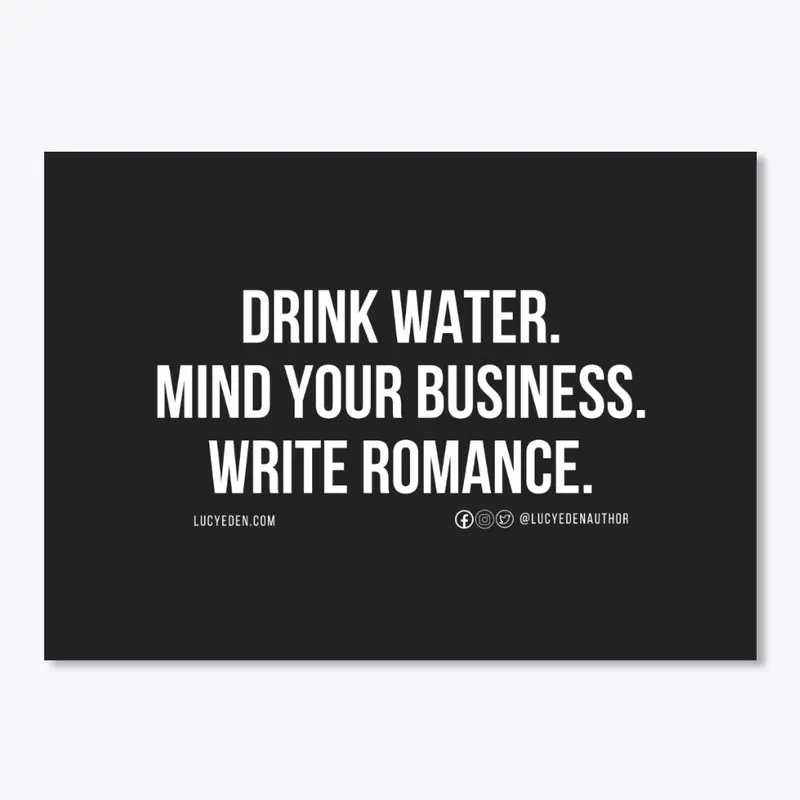 drink water mind your business dark